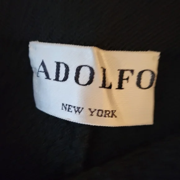 Adolfo Wool Suit with Sequin Embellishments S